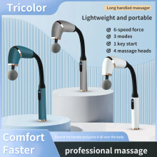 (ZC-2025-White, Type C Charge) Portable Muscle Elbow Fascia Gun Handheld Body Deep Massager For Back Neck Leg Home Adjustable Speed Massage Equipment Suitable
