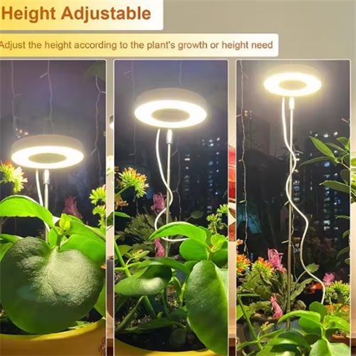 LED Grow Light Full Spectrum Plant Lamp Adjustable Dimmable 3 Head 2