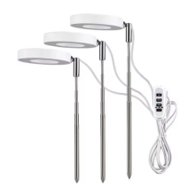 LED Grow Light Full Spectrum Plant Lamp Adjustable Dimmable 3 Head