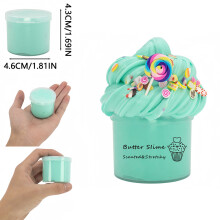 (1pc Bluegreen 70ml) 3Packs 70ml Slime Butter Soft Stretchy And Non-sticky Slime Kit Watermelon Cloud Slime DIY Making Set Scented Toys Favors Gifts