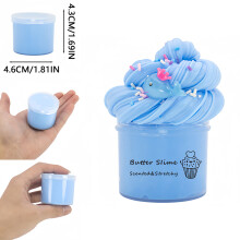 (1pc Blue 70ml) 3Packs 70ml Slime Butter Soft Stretchy And Non-sticky Slime Kit Watermelon Cloud Slime DIY Making Set Scented Toys Favors Gifts
