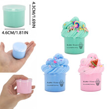 (3pcs 70ml) 3Packs 70ml Slime Butter Soft Stretchy And Non-sticky Slime Kit Watermelon Cloud Slime DIY Making Set Scented Toys Favors Gifts