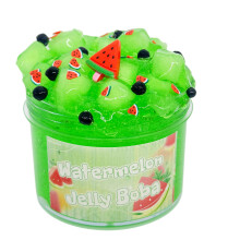 (zzx-06-green) Slime Set Play Dough Cloud Hot Decompression BOBA Jelly Cube Slime Kit Children's Educational Decompression Antistress Toy