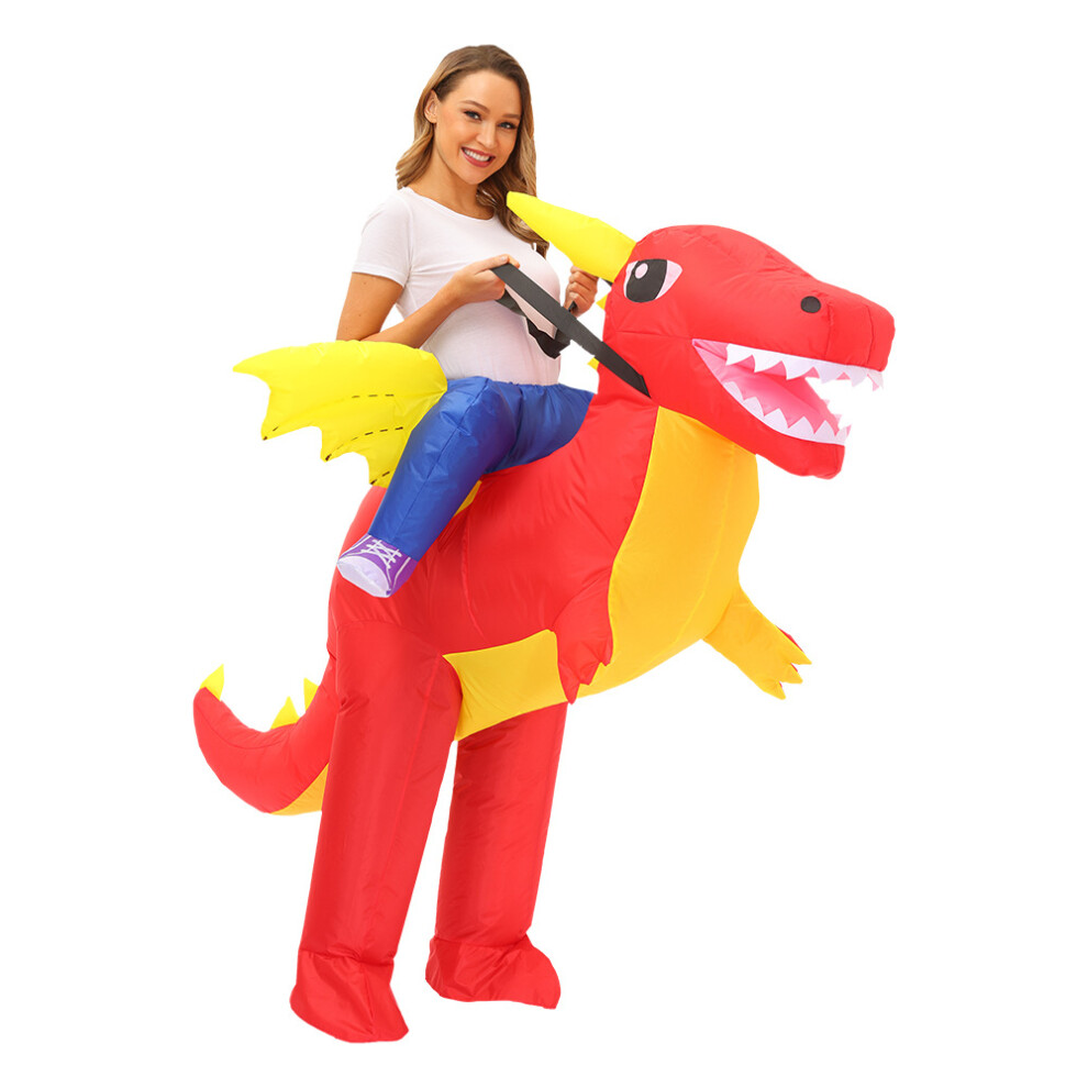 Closkye (Winged Dragon, Adult 160-190Cm) Halloween Dinosaur Inflatable Clothing Cross-Border Flamingo Rabbit Funny Inflatable Doll Costume