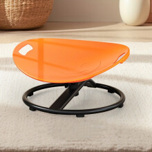 (Orange) Ergonomic Sensory Spinner Chair - Wave Motion Design, Non-Slip Base, Durable Plastic, Ideal and Rehabilitation Spaces