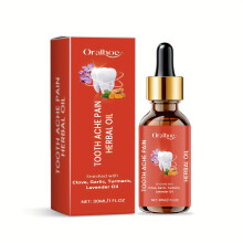 (30ml) 1pc Herbal Dental Care Essence 30ml Alcohol-Free Oral Hygiene Solution with Clove Flower Oil, Garlic Root Oil, Lavender Oil & Turmeric Root Oil