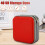 Red 40 CD DVD Carry Case Disc Storage Holder CD Sleeve Wallet CD DVD Organizer Case 2