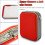 Red 40 CD DVD Carry Case Disc Storage Holder CD Sleeve Wallet CD DVD Organizer Case 4