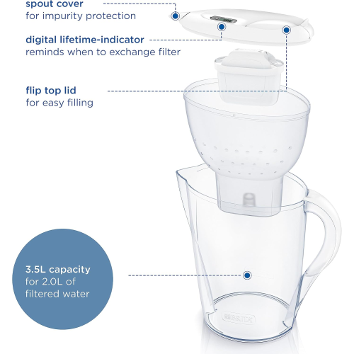 BRITA BRITA Marella XL Water Filter Jug Blue (3.5L) incl. 1