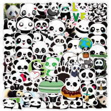 100 Stück Panda-Laptop-Aufkleber, Sportaufkleber für Kinder