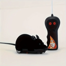 Perfect Wireless Remote Control Realistic Rat Prank Toy - Ideal Cat Teaser & Gift for Friends, Dark Brown, Gray, Black Options