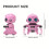 Remote Controlled Robot Toy with Gesture Sensing, Light Projection, Dance And Music Functions - Automatic Demonstration, Rotation 5
