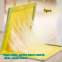 5pcs Super Sticky Garden Insect Control Mouse Traps - Thick, Invisible Design for Effective Mice & Insect Elimination