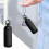 (Black) USB Flash Drive Pouch - USB Storage Leather Case - Leather Storage Case, Protective Cover, Small, Multiple Uses With Key Ring For USB Flash Drive, 3