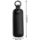 (Black) USB Flash Drive Pouch - USB Storage Leather Case - Leather Storage Case, Protective Cover, Small, Multiple Uses With Key Ring For USB Flash Drive, 5