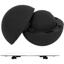 (Black) Laptop Cooling Silicone Pad,Small Portable Silicone Hemisphere Pad for Cooling | Hemisphere Riser, Stable Non Slip Multifunctional Cooling Stand for