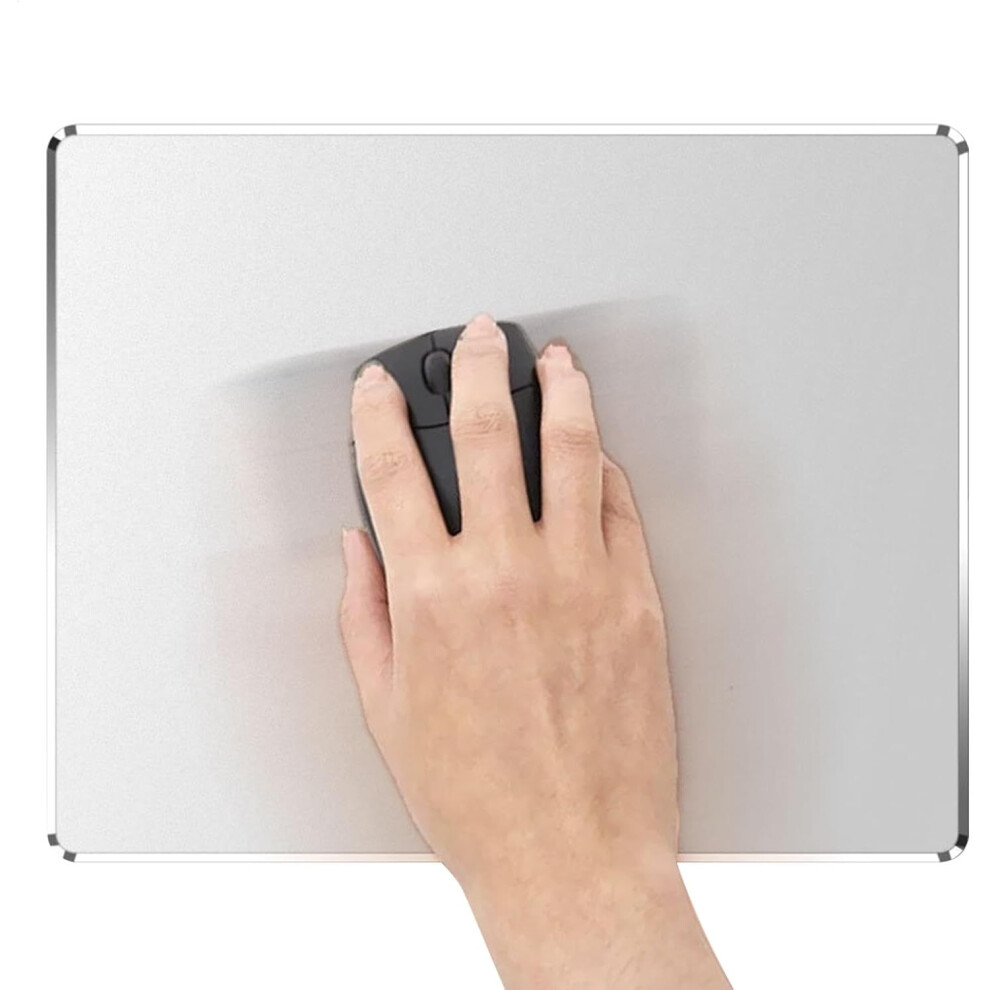 Metal Mice Pads for Desk,Multifunctional Computer Mousepad | Fast and Accurate Control Mousepad, Laptop Mice Mat for Work Game Study, Hard Mice Mat