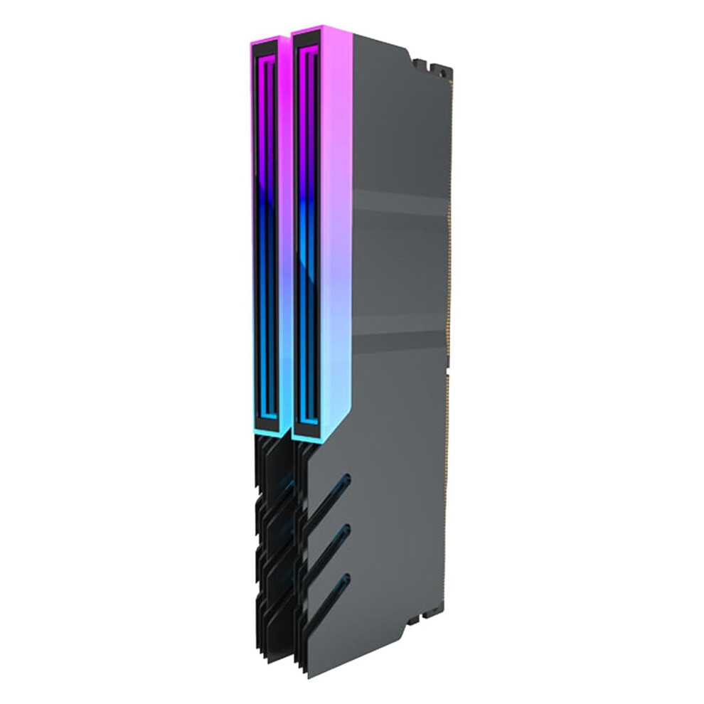 (Black) Computer Cooling Vest | 5V Heat Cooler With Addressable Led - 3Pin Radiator, Efficient Fin Radiation Dissipate Heatsink For Desktop Pc Game Black 5904151508369