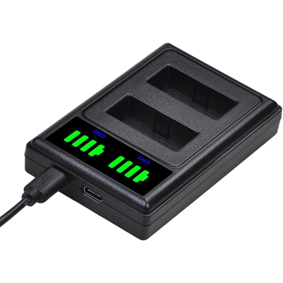 Camera Battery Charger - Battery Charger Pack | Fast Charge Portable Replacement Accessories With Led Display For Women Men