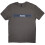 Oasis (Grey, Medium) Oasis T-Shirt: Horizontal Bars Logo (Charcoal Grey) 2