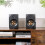 Roxel (Black) Active Bookshelf Speakers, 100-Watt - Roxel Nova 4