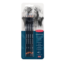Grafick ceruzky Derwent, stredn balenie, 4 kusy (39004)