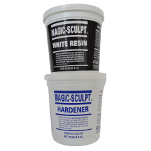 Magic Sculpt 1 lb Epoxy Clay, White - 1:1 Two-Part, Sets in 30 Min, Sandable, Drillable & Carvable; For Taxidermy, Carving & Sculpture (O105633)