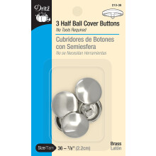 Dritz 213-36 butoane de acoperire cu jumatate de minge dimensiune 36 - 7/8-inch 3 seturi