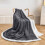 Imperial Rooms (130 x 150 cm ) Grey Blankets Sherpa Fleece Throw Bed Sofa Blanket 8