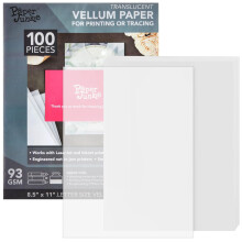 100 folhas de papel de pergaminho transl cido imprim vel para o esbo o de convite 93GSM (8,5 x 11 in)