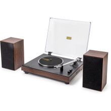 Roxel VRP-120 Turntable with Bookshelf Speakers Vinyl Record Player