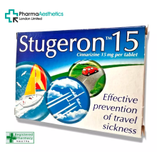 Stugeron (Cinnarizine) 15 mg Tablets 15 (For Motion Sickness)