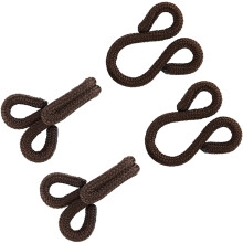 Lakesstory Braune, abgedeckte Haken und sen zum N hen von Pelzm nteln und Jacken. N hhaken f r Kleidung, 3,8 cm, 2 Sets pro Packung