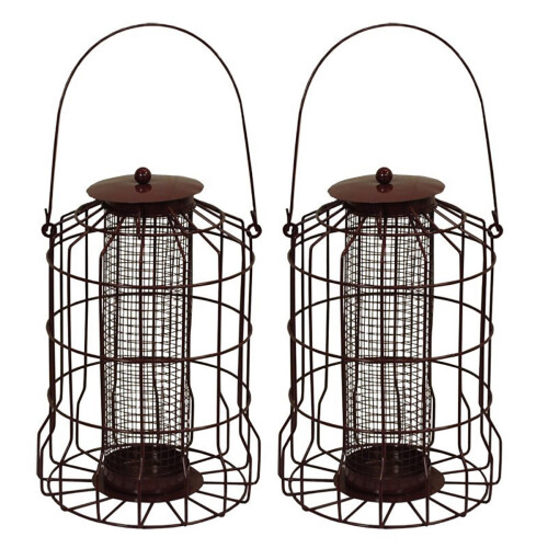 Selections Squirrel Proof Hanging Bird Nut Feeder (Set of 2)