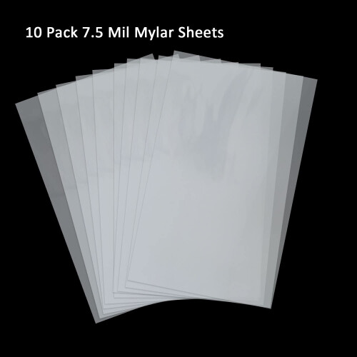 Pacote de 10 7,5 mil len      is em branco est   ncil 12 x 24 polegadas Mylar folha de leite transl   cido em branco Pet 2