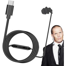 (Type-C interface) Single-Sided Earphone Wired | Wired Earbud Single Side Left Right Earphone - Clear Calls Headphone Silicone Earplug Earphone Noiseless for Men, Women