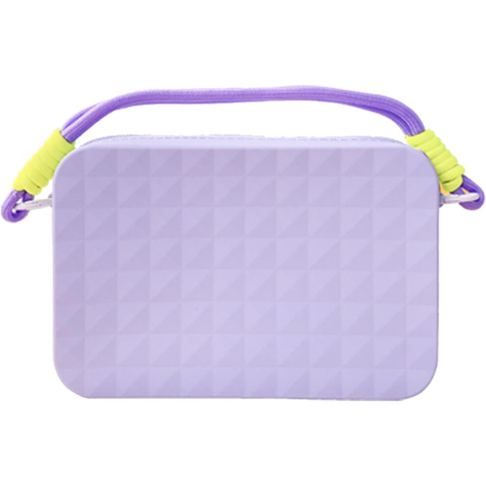 (Purple) Beach Tote Bag Organizer,Silicone Phone Holder Compatible Beach Tote Bag - Beach Tote Bag Cell Phone Holder Case for Beach Tote Bag Pink