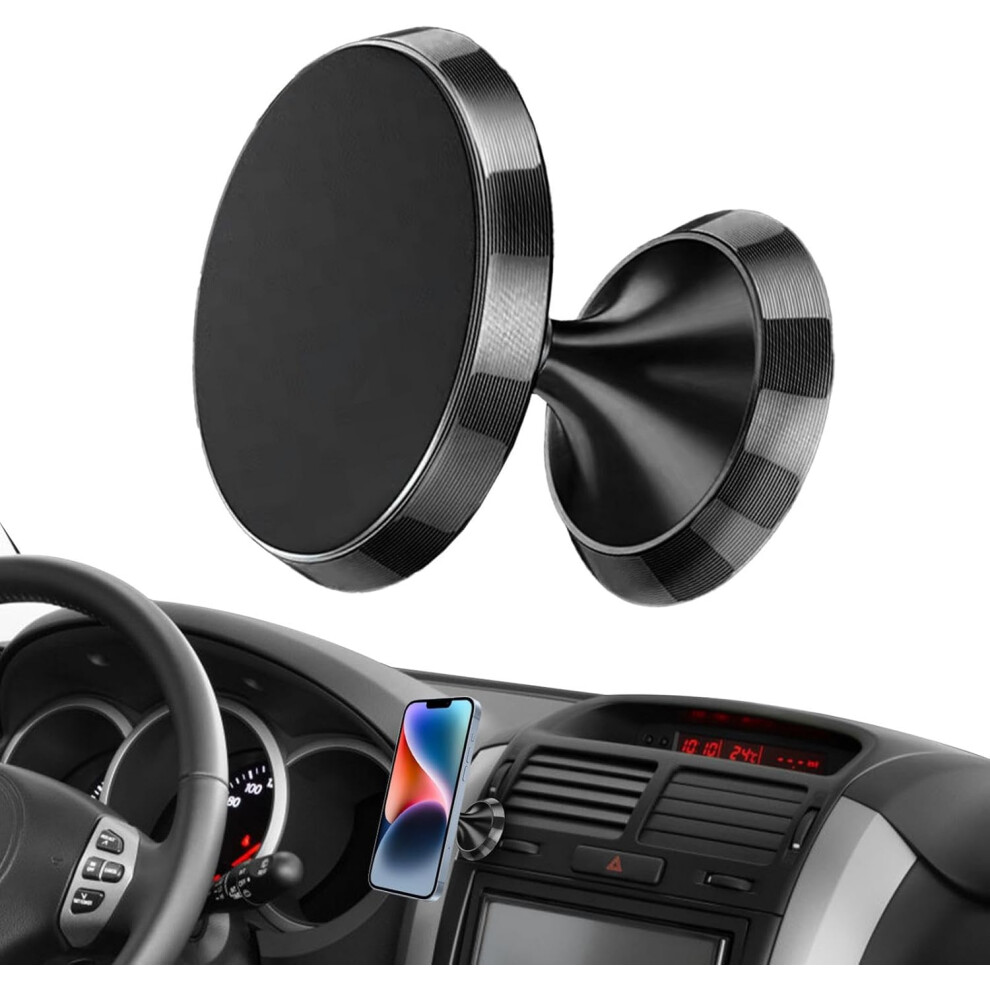 (Black) Car Phone Stand Mount | Magnetic Phone Stand For Truck Dashboard - Magnetic Phone Bracket For Suv, Rv, Convertible Car Black