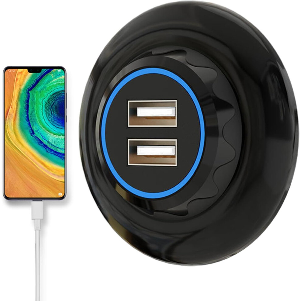(2USB 4.8A) Fast Car Charger - Port USB Outlet Quick Charge 3.0 Port - 30W Car Quicker Charger Socket Fast Charging Phone Charger USB Charger Car Sock