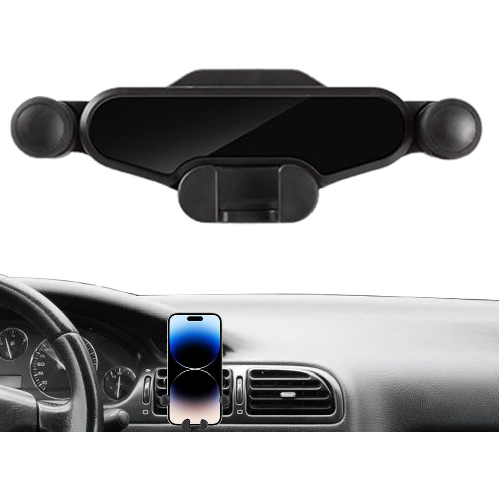 (Black) Car Vent Phone Mount | Gravity Air Vent Clip Cell Phone Holder - Phone Holders, Cell Phone Phone Mount, Car Accessories For Any Smartphone Black