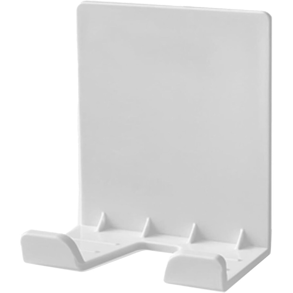 (White) Cell Phone Stand - Space Saving Cellphone Holder - Mobile Phone Stand, Tablet Holder, Phone Cradle For Living Room, Kitchen, Bedroom White