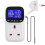 Digital Thermostat Plug Socket Probe Timer Heating Cooling Temperature Control 1