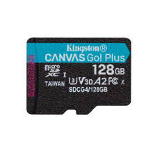 Tarjeta de memoria - KINGSTON - Canvas Go Plus - 128Go - Velocidad de lectura 200MB/s - U3, V30