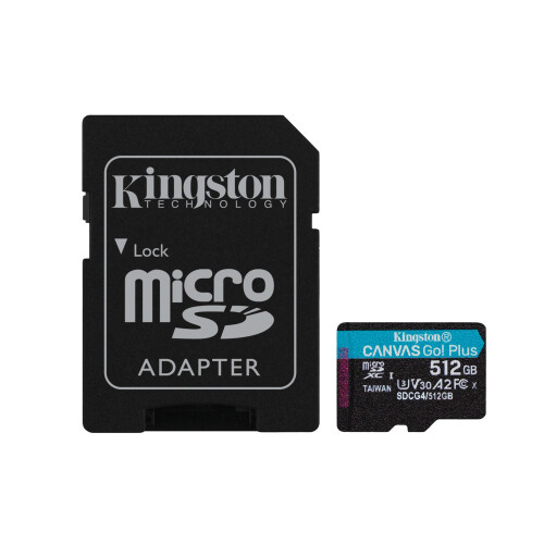 Kingston KINGSTON microSDXC Canvas Go Plus 512GB Adapter