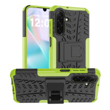 (Green) iCatchy for Samsung Galaxy A26 5G Case, Heavy Duty Hard Tough Dual Layer Hybrid Shockproof Cover