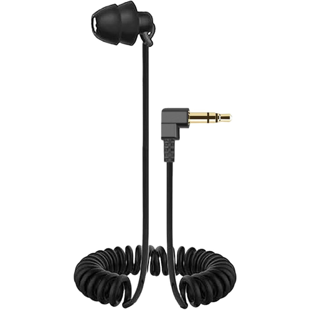 Single Side Earbud - In-Ear Earbuds Spring Earphone - Wired Headset Noise Isolating, 3.5Mm Plug Sports Ear Buds, Stereo Earphones For Smartphones, Pc 5904151529364