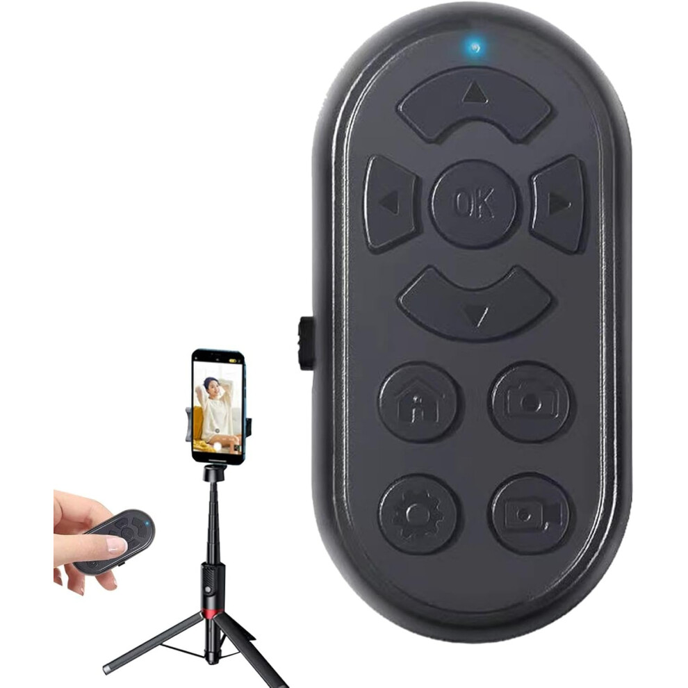 Cell Phone Remote Control - Camera Shutter | Rechargeable Selfie Remote Shutter Camera Wireless Remote Control Selfie Clicker for Photos Videos