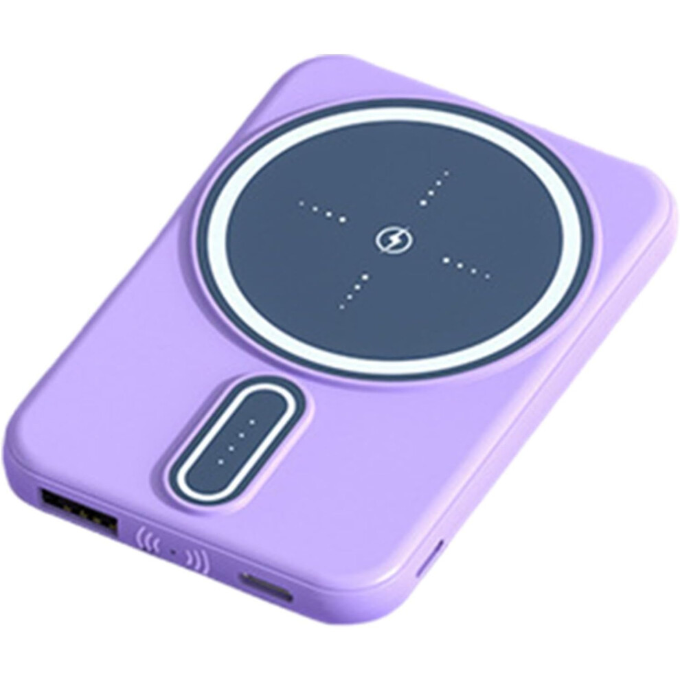 Magnetic Wireless Charger | Magnetic Wireless Charger Bank - Portable Fast Charging 10000mAh Charger For Charging