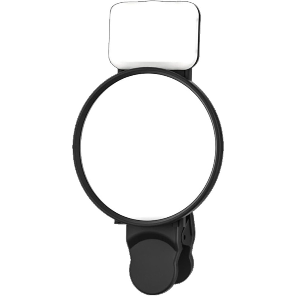(There Is ) Camera Monitor | Clip Phone Selfie Mirror | Reflective Selfie Mirror Clip Monitor Screen, High Definition Rear View Mirror With Light