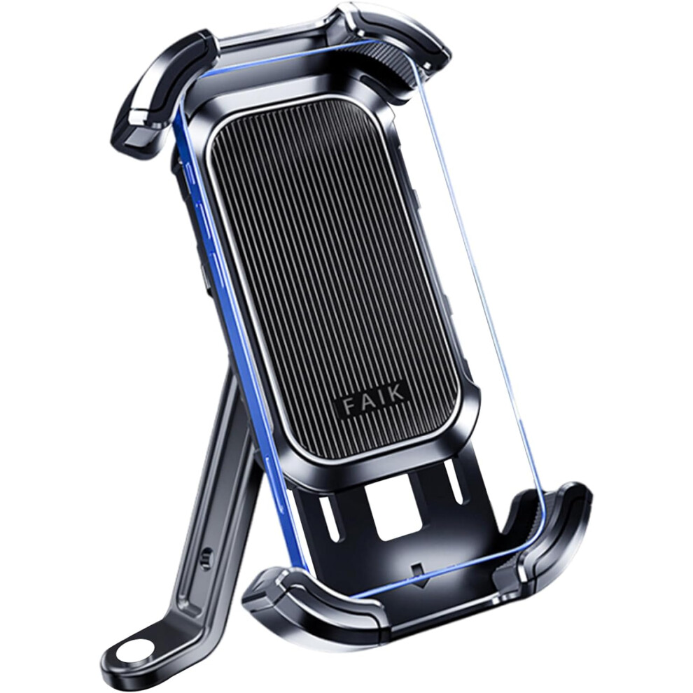 (Rear view mirror) Motorcycle Phone Holder,Bike Phone Mount - Anti-Shake Bike Mobile Bracket For Navigation